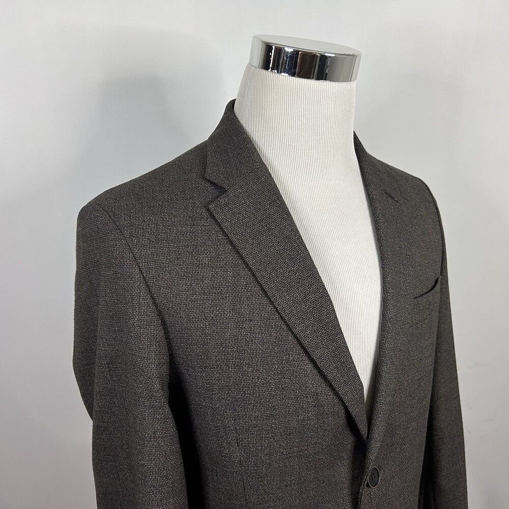 Tommy Hilfiger 38S Sport Coat Brown Knit Wool Blend Two Button Double Vented